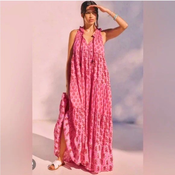 Anthropologie Dresses & Skirts - Anthropologie Ro’s Garden Sofia Tiered Maxi Dress in Size XS